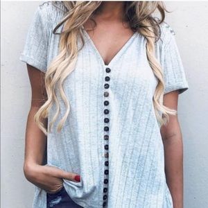 Button up tunic top